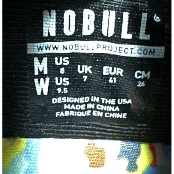 NOBULL Superfabric Black Wild Crosstraining Shoe Women's Sz 9.5 Men's Sz 8 - Picture 9 of 10